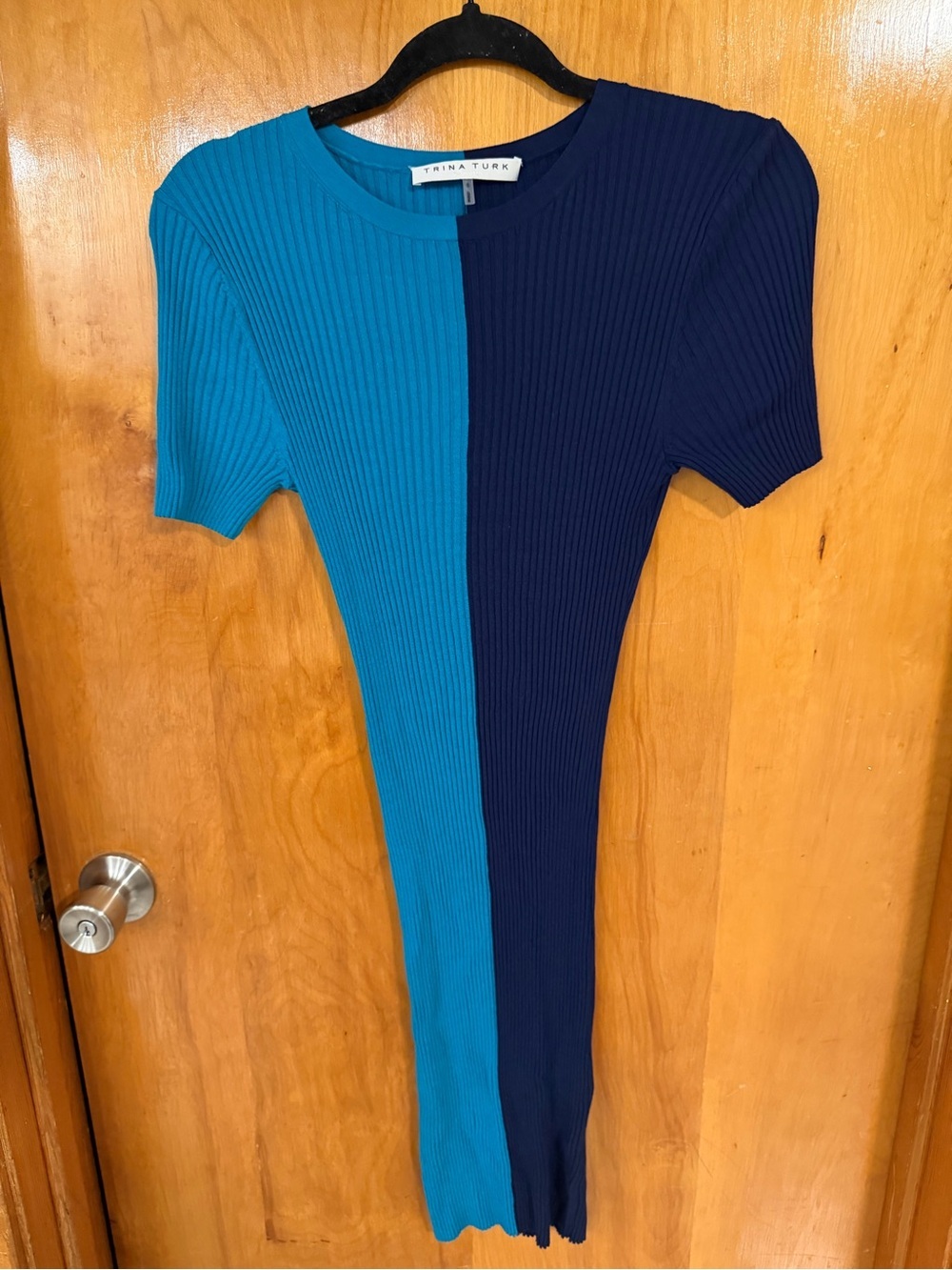 Trina Turk Vivika Colorblock Minidress - Picture 2 of 5